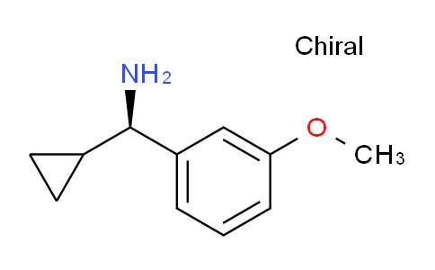 CAS No. 1212958-89-8, (R)-Cyclopropyl(3-methoxyphenyl)methanamine