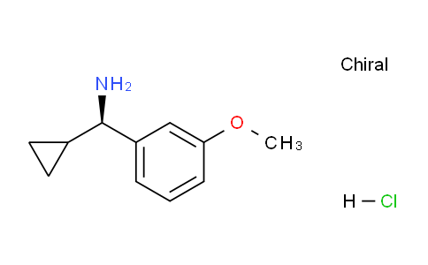 CAS No. 1391455-00-7, (R)-Cyclopropyl(3-methoxyphenyl)methanamine hydrochloride