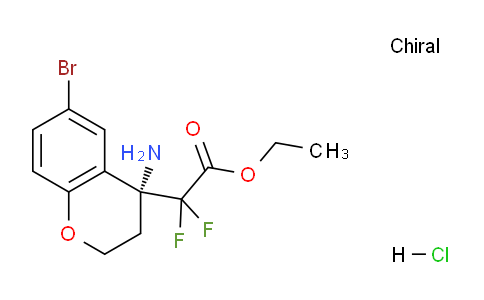 CAS No. 1427514-93-9, (R)-Ethyl 2-(4-amino-6-bromochroman-4-yl)-2,2-difluoroacetate hydrochloride