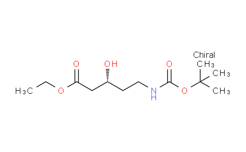 CAS No. 182370-56-5, (R)-Ethyl 5-((tert-butoxycarbonyl)amino)-3-hydroxypentanoate