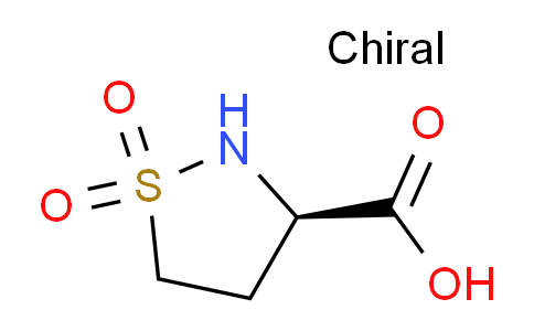 CAS No. 1311255-12-5, (R)-Isothiazolidine-3-carboxylic acid 1,1-dioxide