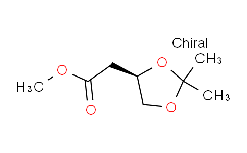 CAS No. 112031-10-4, (R)-Methyl 2-(2,2-dimethyl-1,3-dioxolan-4-yl)acetate