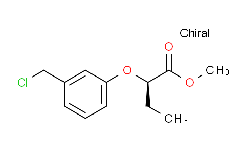 CAS No. 1139688-50-8, (R)-Methyl 2-(3-(chloromethyl)phenoxy)butanoate