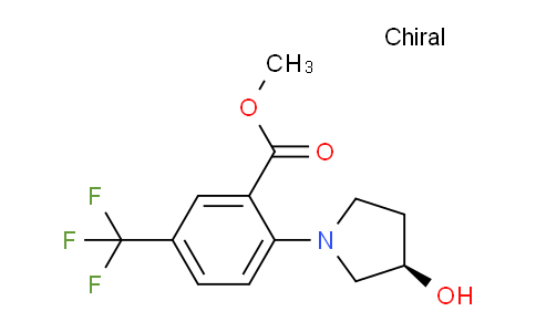 CAS No. 1956436-30-8, (R)-Methyl 2-(3-hydroxypyrrolidin-1-yl)-5-(trifluoromethyl)benzoate