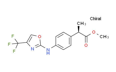 CAS No. 1144016-29-4, (R)-Methyl 2-(4-((4-(trifluoromethyl)oxazol-2-yl)amino)phenyl)propanoate