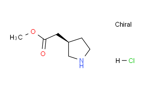 CAS No. 1024038-31-0, (R)-Methyl 2-(pyrrolidin-3-yl)acetate hydrochloride