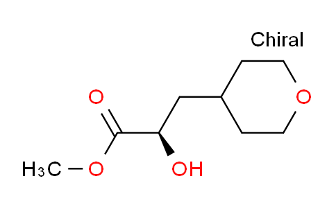 CAS No. 1207447-41-3, (R)-Methyl 2-hydroxy-3-(tetrahydro-2H-pyran-4-yl)propanoate