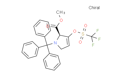 CAS No. 1956437-29-8, (R)-Methyl 3-(((trifluoromethyl)sulfonyl)oxy)-1-trityl-2,5-dihydro-1H-pyrrole-2-carboxylate