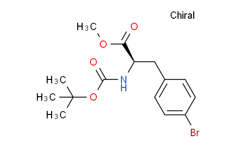 CAS No. 1213855-60-7, (R)-Methyl 3-(4-bromophenyl)-2-((tert-butoxycarbonyl)amino)propanoate