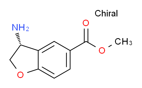 CAS No. 1272750-00-1, (R)-Methyl 3-amino-2,3-dihydrobenzofuran-5-carboxylate