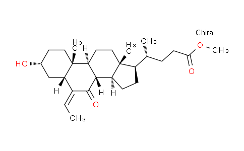 CAS No. 863239-59-2, (R)-Methyl 4-((3R,5R,8S,9S,10R,13R,14S,17R,Z)-6-ethylidene-3-hydroxy-10,13-dimethyl-7-oxohexadecahydro-1H-cyclopenta[a]phenanthren-17-yl)pentanoate