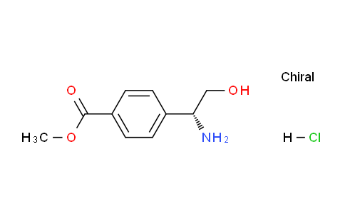 CAS No. 1196049-17-8, (R)-Methyl 4-(1-amino-2-hydroxyethyl)benzoate hydrochloride