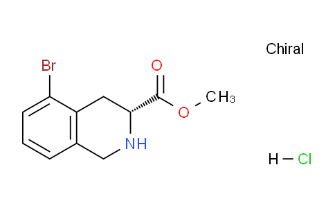 CAS No. 1638668-14-0, (R)-Methyl 5-bromo-1,2,3,4-tetrahydroisoquinoline-3-carboxylate hydrochloride