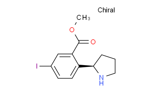 CAS No. 1217615-09-2, (R)-Methyl 5-iodo-2-(pyrrolidin-2-yl)benzoate