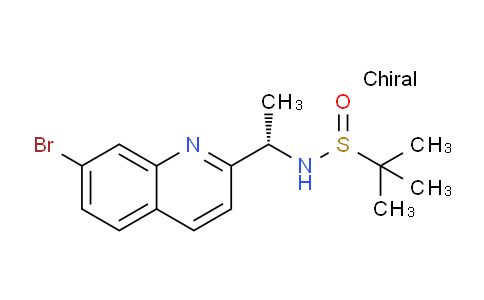 (R)-N-((S)-1-(7-Bromoquinolin-2-yl)ethyl)-2-methylpropane-2-sulfinamide