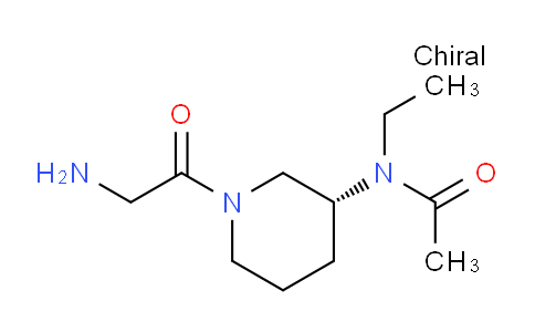 CAS No. 1354001-61-8, (R)-N-(1-(2-Aminoacetyl)piperidin-3-yl)-N-ethylacetamide