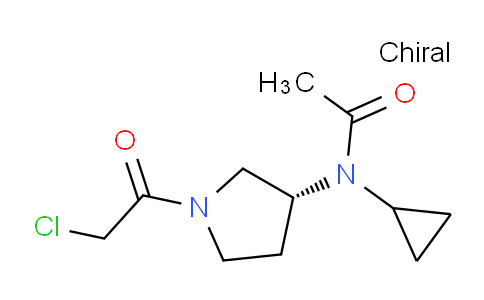CAS No. 1354016-43-5, (R)-N-(1-(2-Chloroacetyl)pyrrolidin-3-yl)-N-cyclopropylacetamide