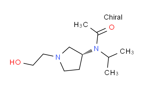 CAS No. 1354016-85-5, (R)-N-(1-(2-Hydroxyethyl)pyrrolidin-3-yl)-N-isopropylacetamide