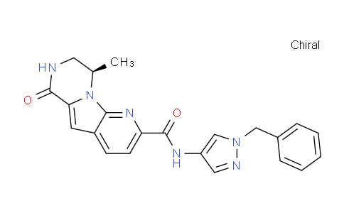 CAS No. 1311568-50-9, (R)-N-(1-Benzyl-1H-pyrazol-4-yl)-9-methyl-6-oxo-6,7,8,9-tetrahydropyrido[3',2':4,5]pyrrolo[1,2-a]pyrazine-2-carboxamide