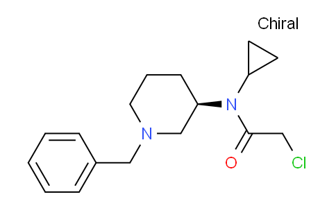 CAS No. 1354000-05-7, (R)-N-(1-Benzylpiperidin-3-yl)-2-chloro-N-cyclopropylacetamide