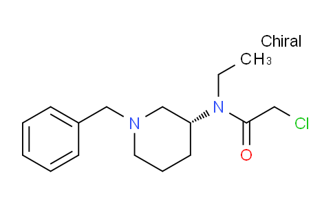CAS No. 1354016-04-8, (R)-N-(1-Benzylpiperidin-3-yl)-2-chloro-N-ethylacetamide