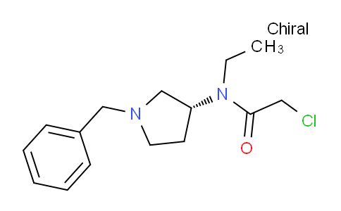 CAS No. 1354007-08-1, (R)-N-(1-Benzylpyrrolidin-3-yl)-2-chloro-N-ethylacetamide