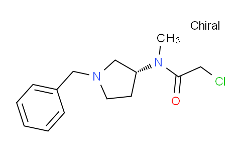 CAS No. 1353999-77-5, (R)-N-(1-Benzylpyrrolidin-3-yl)-2-chloro-N-methylacetamide