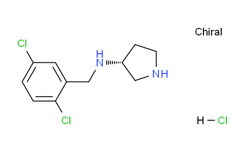 CAS No. 1289584-94-6, (R)-N-(2,5-Dichlorobenzyl)pyrrolidin-3-amine hydrochloride