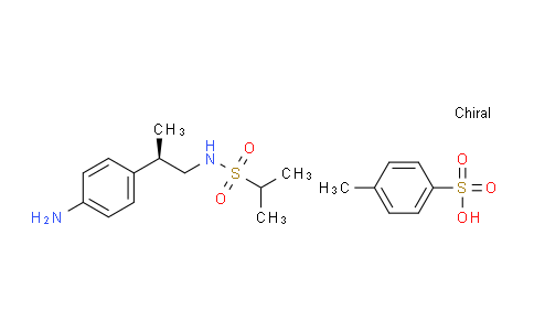 CAS No. 376594-65-9, (R)-N-(2-(4-Aminophenyl)propyl)propane-2-sulfonamide 4-methylbenzenesulfonate