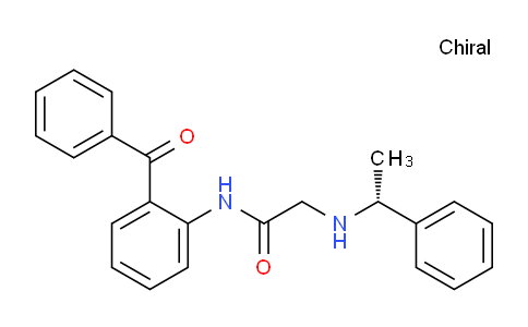 CAS No. 1219198-32-9, (R)-N-(2-Benzoylphenyl)-2-((1-phenylethyl)amino)acetamide