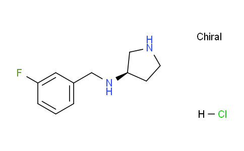 CAS No. 1264034-94-7, (R)-N-(3-Fluorobenzyl)pyrrolidin-3-amine hydrochloride