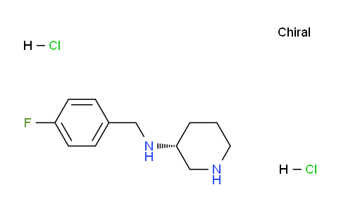CAS No. 1349702-27-7, (R)-N-(4-Fluorobenzyl)piperidin-3-amine dihydrochloride