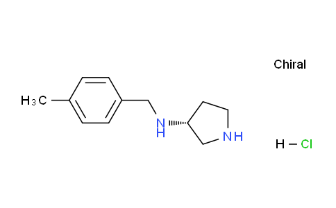 CAS No. 1354020-90-8, (R)-N-(4-Methylbenzyl)pyrrolidin-3-amine hydrochloride