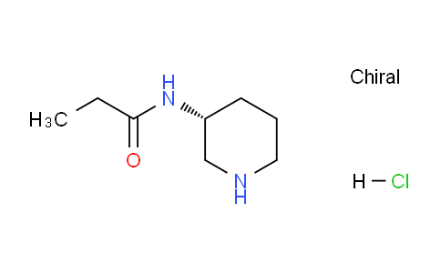 CAS No. 1286209-21-9, (R)-N-(Piperidin-3-yl)propionamide hydrochloride