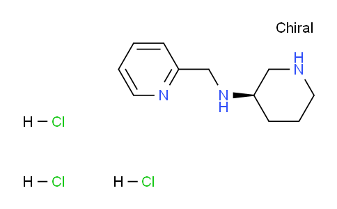 CAS No. 1286208-76-1, (R)-N-(Pyridin-2-ylmethyl)piperidin-3-amine trihydrochloride