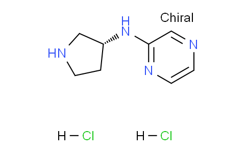 CAS No. 1349807-55-1, (R)-N-(Pyrrolidin-3-yl)pyrazin-2-amine dihydrochloride