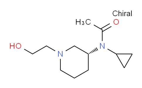 CAS No. 1354001-33-4, (R)-N-Cyclopropyl-N-(1-(2-hydroxyethyl)piperidin-3-yl)acetamide