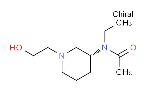 CAS No. 1353993-69-7, (R)-N-Ethyl-N-(1-(2-hydroxyethyl)piperidin-3-yl)acetamide