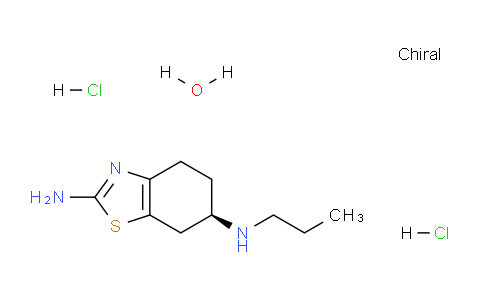 CAS No. 908244-04-2, (R)-N6-Propyl-4,5,6,7-tetrahydrobenzo[d]thiazole-2,6-diamine dihydrochloride hydrate