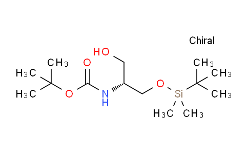 CAS No. 152491-85-5, (R)-tert-Butyl (1-((tert-butyldimethylsilyl)oxy)-3-hydroxypropan-2-yl)carbamate