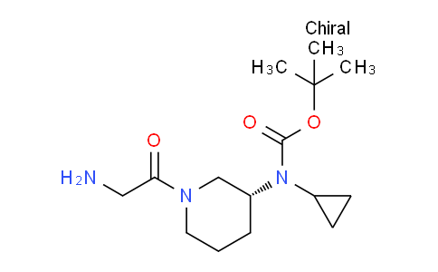 CAS No. 1354015-58-9, (R)-tert-Butyl (1-(2-aminoacetyl)piperidin-3-yl)(cyclopropyl)carbamate