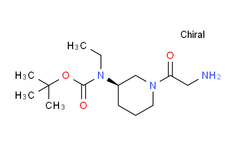 CAS No. 1354019-48-9, (R)-tert-Butyl (1-(2-aminoacetyl)piperidin-3-yl)(ethyl)carbamate