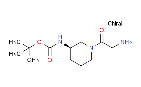 CAS No. 1354004-06-0, (R)-tert-Butyl (1-(2-aminoacetyl)piperidin-3-yl)carbamate