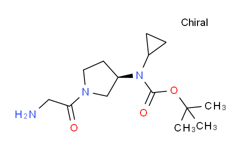 CAS No. 1354015-45-4, (R)-tert-Butyl (1-(2-aminoacetyl)pyrrolidin-3-yl)(cyclopropyl)carbamate