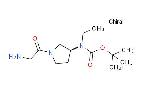 CAS No. 1354001-98-1, (R)-tert-Butyl (1-(2-aminoacetyl)pyrrolidin-3-yl)(ethyl)carbamate