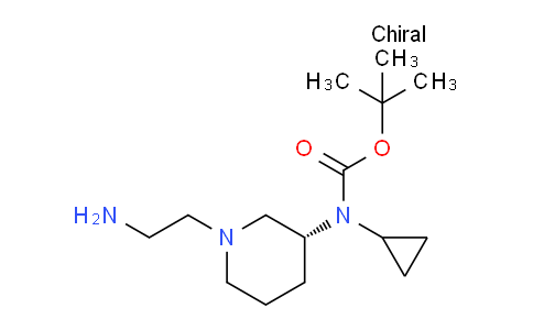 CAS No. 1354016-73-1, (R)-tert-Butyl (1-(2-aminoethyl)piperidin-3-yl)(cyclopropyl)carbamate