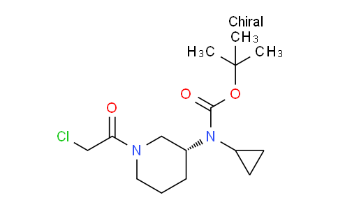 CAS No. 1354002-80-4, (R)-tert-Butyl (1-(2-chloroacetyl)piperidin-3-yl)(cyclopropyl)carbamate