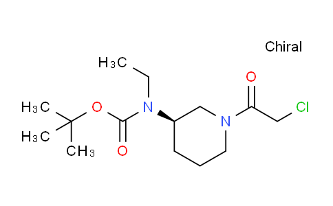 CAS No. 1354002-78-0, (R)-tert-Butyl (1-(2-chloroacetyl)piperidin-3-yl)(ethyl)carbamate