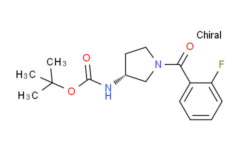 CAS No. 1286207-79-1, (R)-tert-Butyl (1-(2-fluorobenzoyl)pyrrolidin-3-yl)carbamate