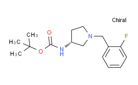 CAS No. 876162-21-9, (R)-tert-Butyl (1-(2-fluorobenzyl)pyrrolidin-3-yl)carbamate